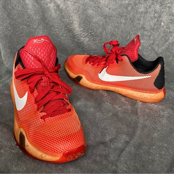 🧡Nike Kobe X 10 2015 ‘Hot Lava’ OG, Size 6Y - Picture 5 of 12